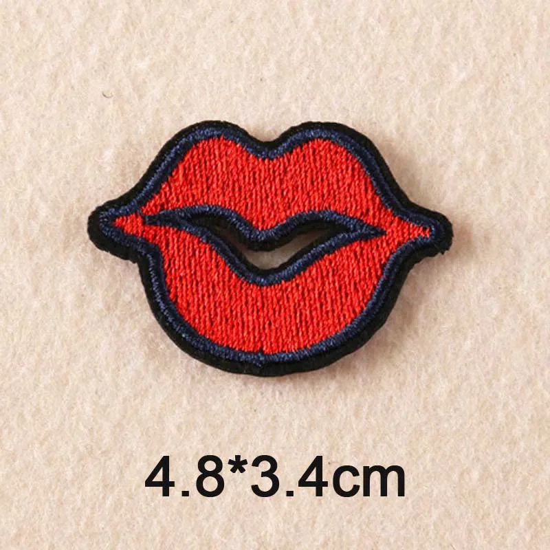 Lip Iron On Patch Clothes Patch For Clothing Girls Woman Embroidered Pathces Patches Aliexpress