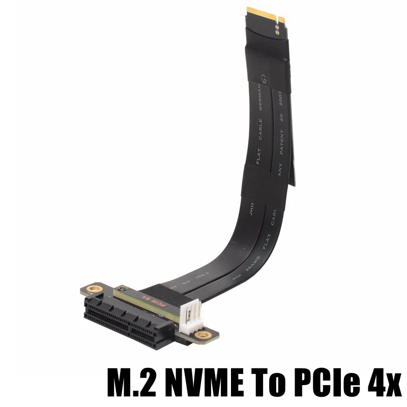 Jumper Adaptador Extender Pci Express x4 M.2 Nvme Pcie x4 m2 Placas de Vídeo Gráfica Gpu Pcie x4 Ssd Ram Lan
