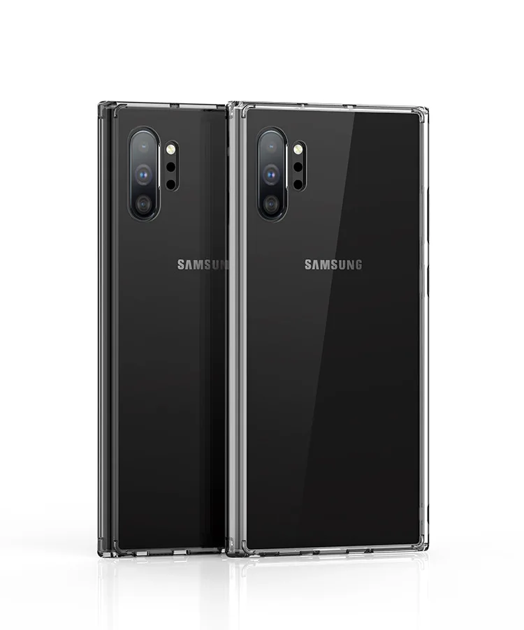 Прозрачный креативный противоударный чехол для телефона samsung Galaxy Note10 Note10+ ударопрочный защитный чехол-бампер