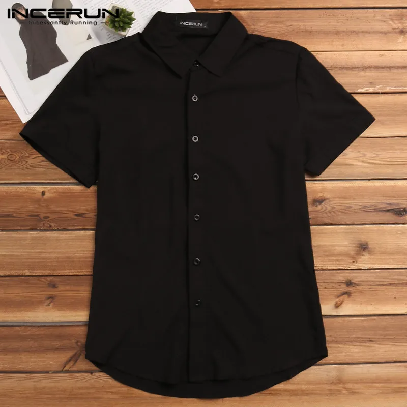 Элегантная простая белая рубашка мужские рубашки социальные платья летняя