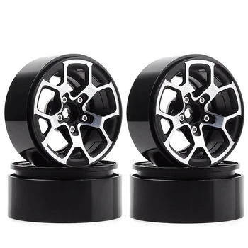 

4PCS 2.0 Inch Metal Beadlock Wheel Hub Rim Fit 1.9 Tires for 1/10 RC Crawler Axial SCX10 90046 D90 TRX4 Jeep Wrangler