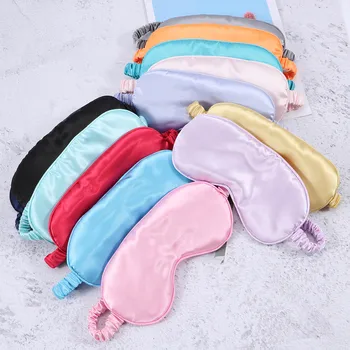 

Double-Side Silk Shading EyeShade Sleeping Eye Mask Cover Eyepatch Blindfolds Eyeshade Health Sleep Shield Light
