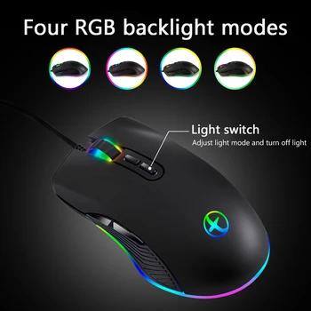 

Type-C Wired Optical Mouse Office Notebook Mice Mouse Pro Gamer 3200DPI Adjustable Backlight Mice for Desktop Laptop