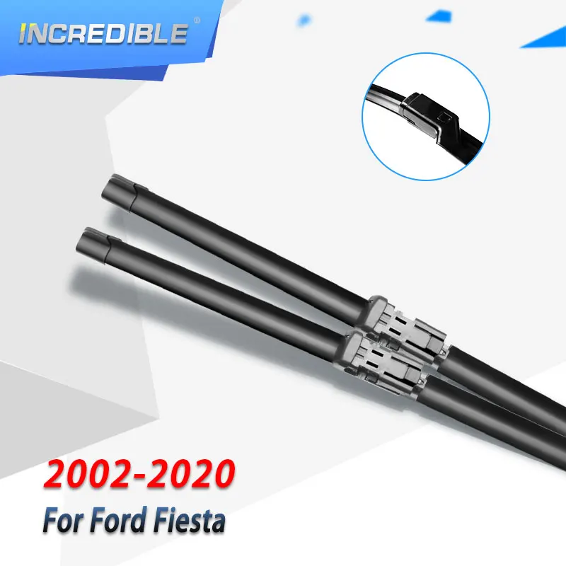 Невероятные щетки стеклоочистителя ветрового стекла для Ford Fiesta Fit кнопка/крюк руки Модель Год от 2002 до
