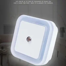 0.5W Light Sensor Control Night Light Mini Lamps EU US Plug-in Auto Sensor Control LED Square Light Lamp for Bedroom Hallway led nightlights wall socket lamps cartoon chick light control sensor sensor night light for kids bedroom bedside lamp us plug