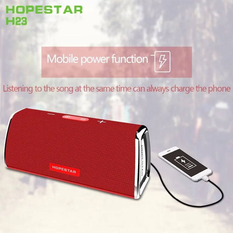 

HOPESTAR H23 Wireless IPX6 Waterproof Bluetooth Speaker Home Theater for TV AUX Outdoor Portable Soundbar Loudspeaker Box