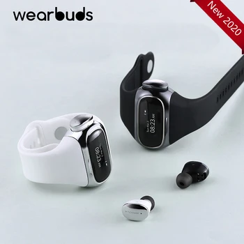 

European popular wireless Bluetooth headset smart sports watch ring two in one two in one ear automatic charging perfect sound