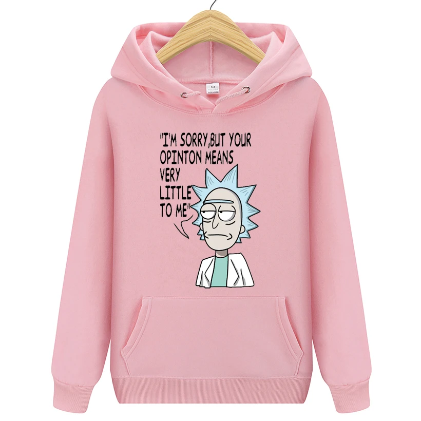 

2019 New Fashion brand Hoodie Streetwear Hip Hop printing Rick Morty Hooded Hoody Mens Hoodies and Male Hoody Jackets