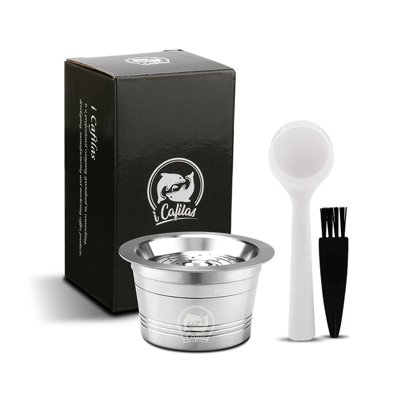

Stainless Steel Capsule Machine Practical Coffee Filter Reusable Home Kitchen Cafe Coffee Filter Kitchen Accessories