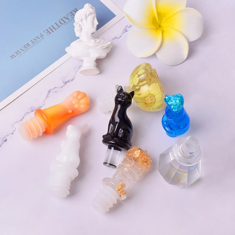 와인 스토퍼 실리콘 몰드 병 뚜껑 에폭시 수지 몰드, DIY 공예 쥬얼리 홈 인테리어 캐스트 도구