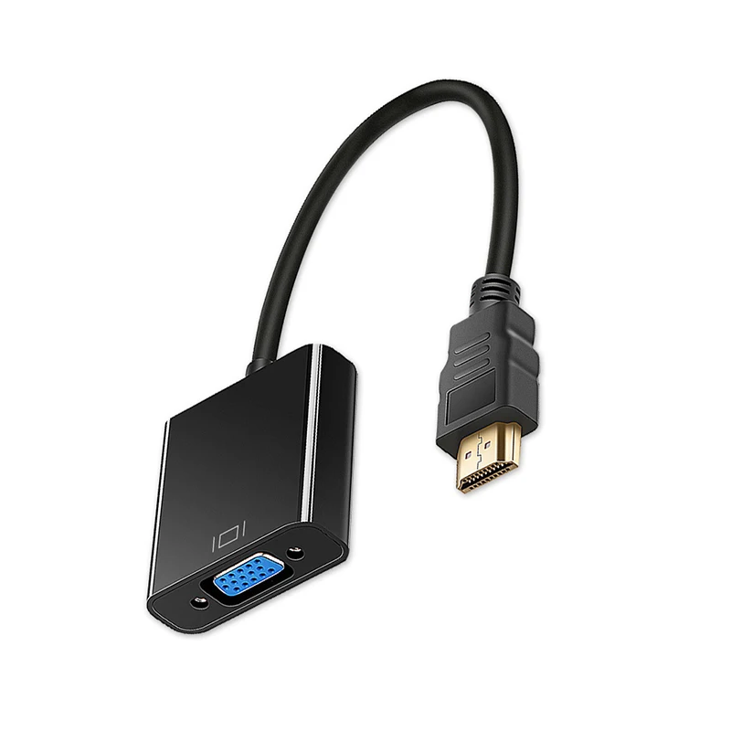 HDMI to VGA Adapter Cable For HDMI-compatible to VGA Digital to Analog Converter For Xbox PS4 PC Laptop TV Box Projector Displayer HDTV