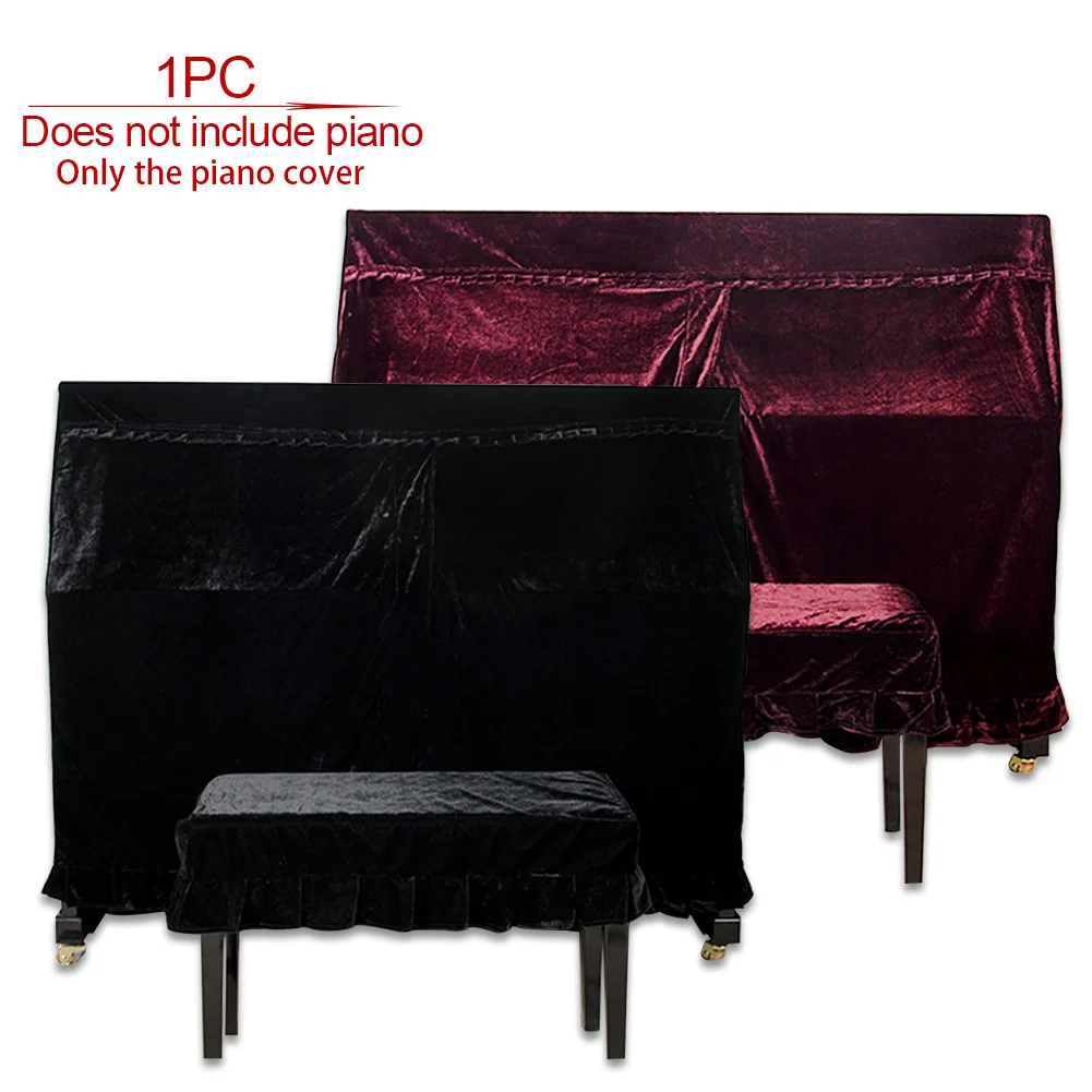 Мягкий бархатный домашний пыленепроницаемый украшенный чехлом красивый прочный макраме защитный чехол для пианино против царапин