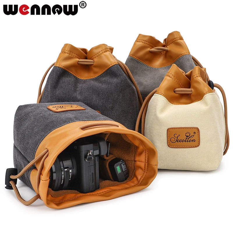 Borsa Per Fotocamera In Tela Dslr Digitale Tasca Morbida Impermeabile Per Sony Ilce A7 7M2K 7M2 7Rm2 A7Rii A7Ii A7S A99 A58 Hx400 Rx10M3