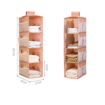 

4 Layer Oxford Cloth Washable Multi-layer Foldable Hanging Storage Hanging Bag Wear-resistant And Durable