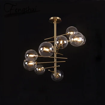 

Nordic Luxury Glass Pendant Lights Lamp LED Pendant Lighting Living Room Dining Room Bedroom Kitchen Loft Decor Hanging Lamp