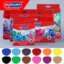 12 цветов, один кончик, кисть, маркер, ручка для карандашей, акварельный эскиз, маркер, ручка для рисования, манга, товары для рукоделия