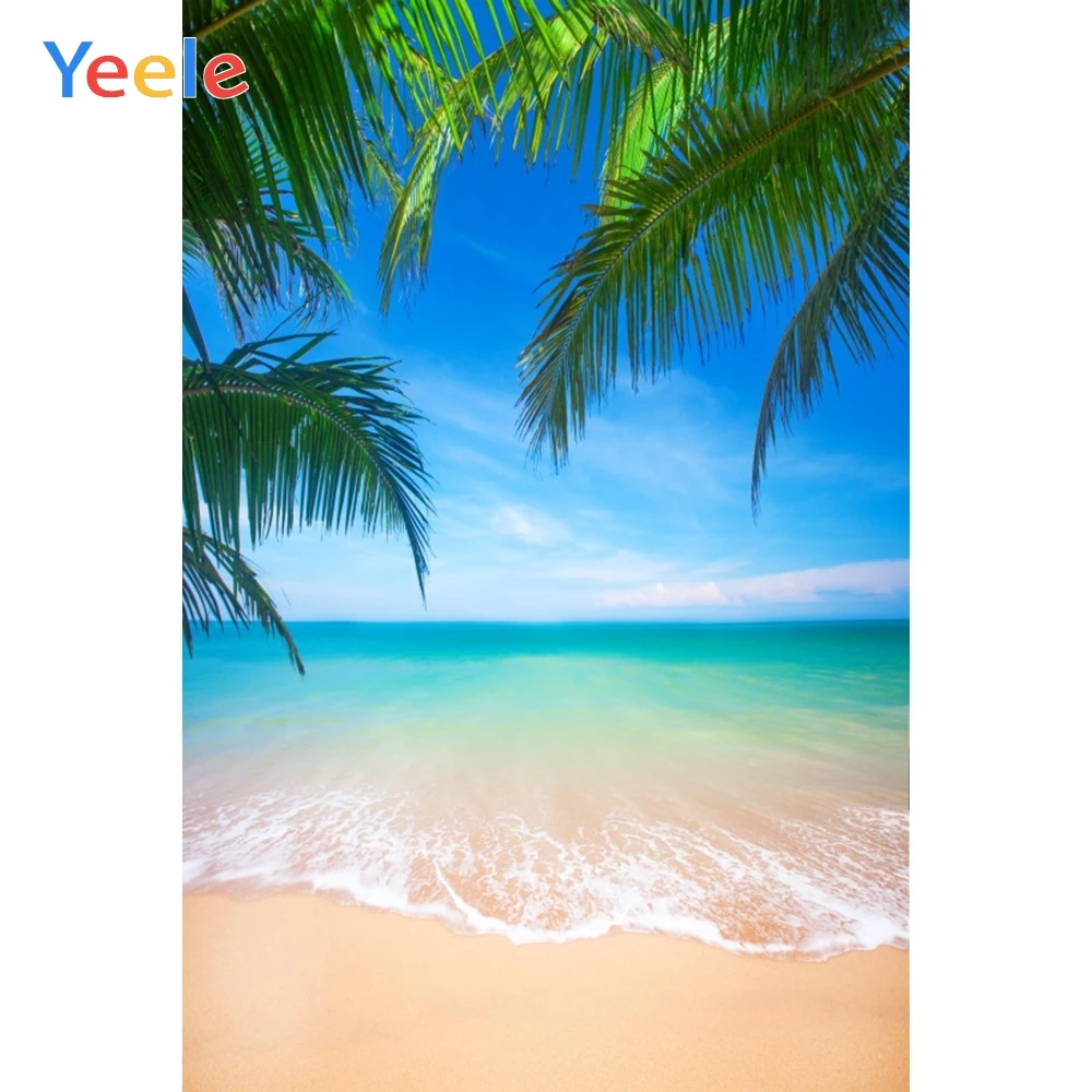 Тропические Живописные фоны Yeele для фотосъемки с изображением голубого неба