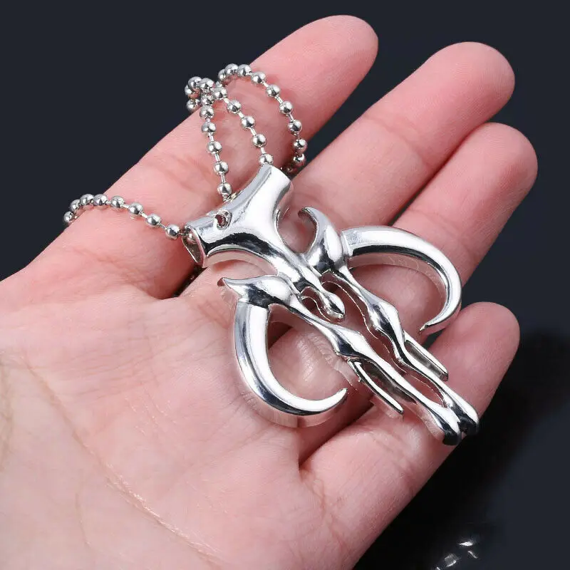 Ожерелье Coslive Мандалорское серебряная подвеска ювелирное изделие Звездные войны