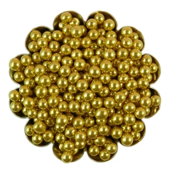 

130g 4mm Golden Edible Sugar Pearls Dragees Balls Sprinkles Cake Decorating Tools for Baking Cupcake Icing Toppings Ball