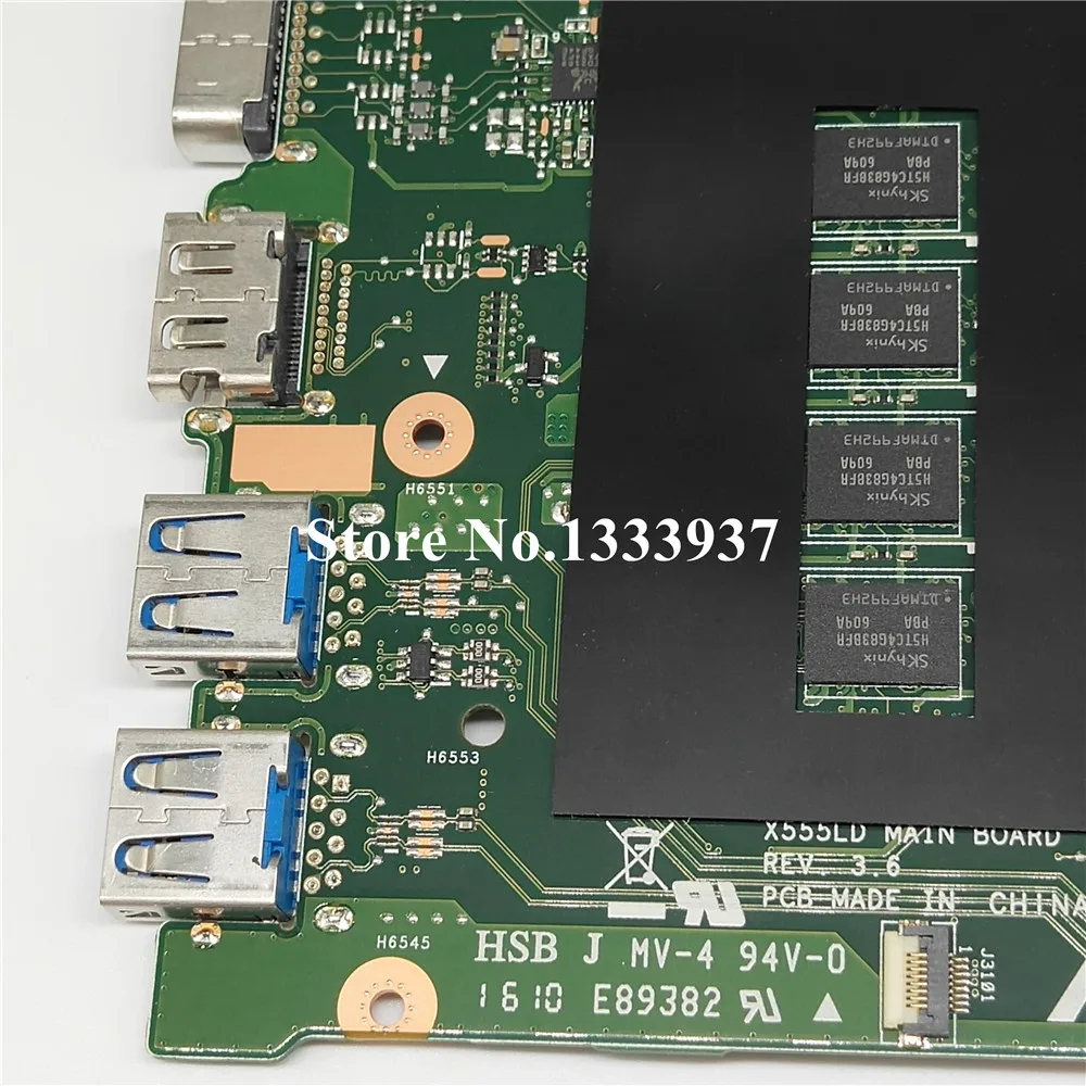 buy  X555LD Laptop motherboard I7-5500U SR23W 3.6 for ASUS X555LA X555LD X555LF X555LJ X555L X555 mainbo