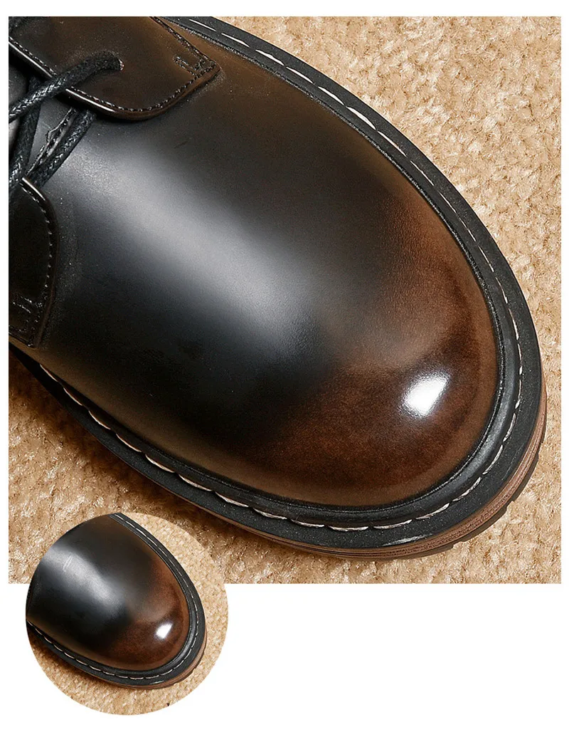 British Style Women Flats Platform Oxfords Vintage Lace Up Ladies Girls Brogues Shoes Black Brown College Oxford Shoes For Woman (17)