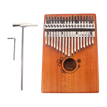 

MagiDeal Kalimba Finger Thumb Piano Mbira 17 Keys, African Instrument