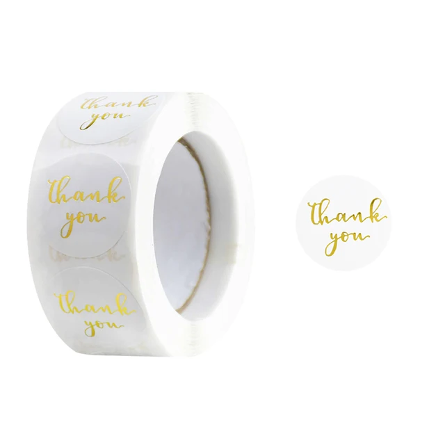 Gift Sealing Stickers 500pcs Thank You Love Design Diary Scrapbooking Stickers Festival Birthday Party Gift Decorations Labels D07