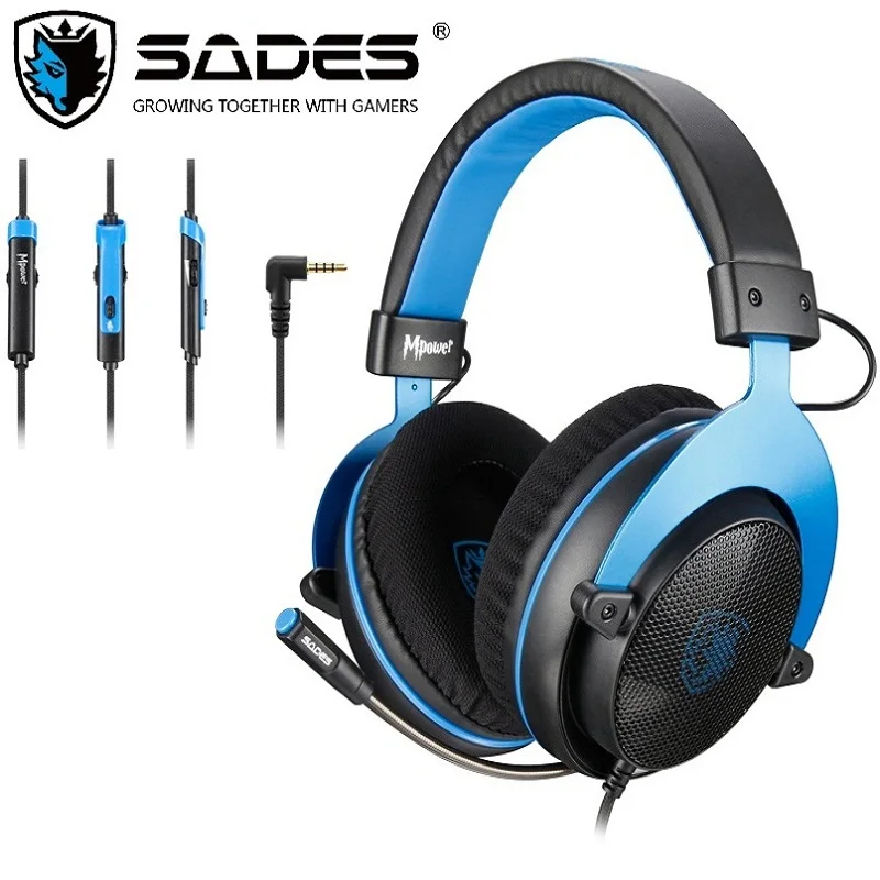 SADES игровой Heaset Mpower 3 5 мм для ПК/ноутбука/PS4/Xbox One(2015 версия)/Mobile/VR/Nintendo Switch|Наушники