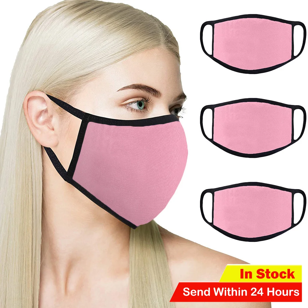 3/6PCS Cotton PM2.5 Anti-dust Reusable Mouth Cloth Pocket Windproof Mouth-muffle Mask Cover For Man And Women masque #2