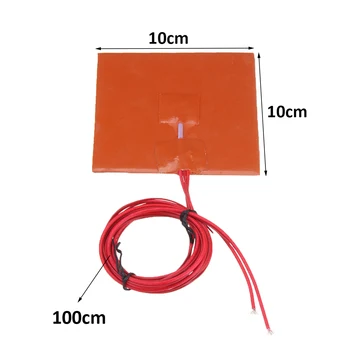 

Universal Heating Pad 100x100mm 12V 50W Silicone Bed Thermistor Waterproof Flexible System