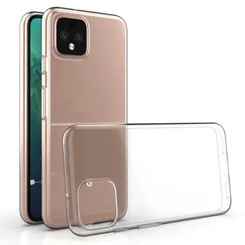 

50pcs/lot For Google Pixel 4 Soft Ultra Thin Plain Crystal TPU Case For Google Pixel 4