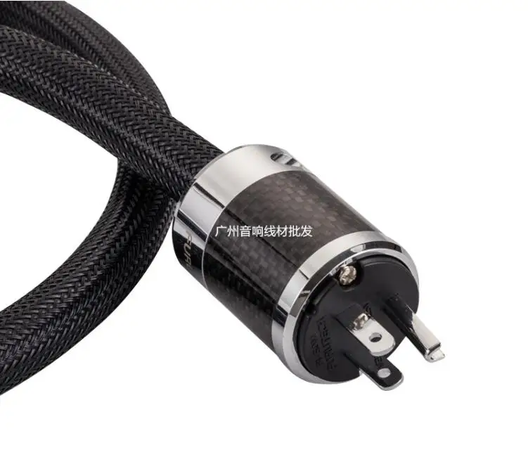  HIFI Audio Power Cable Furutech Power Cord with US AU EU Plug carbon fiber cable line hifi audio am
