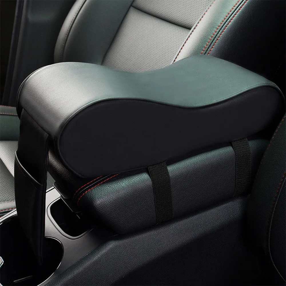 Универсальная автомобильная накладка на подлокотник, автомобильные подлокотники, автомобильная центральная консоль, подлокотник для сиденья, защитная накладка для автомобиля - Название цвета: black