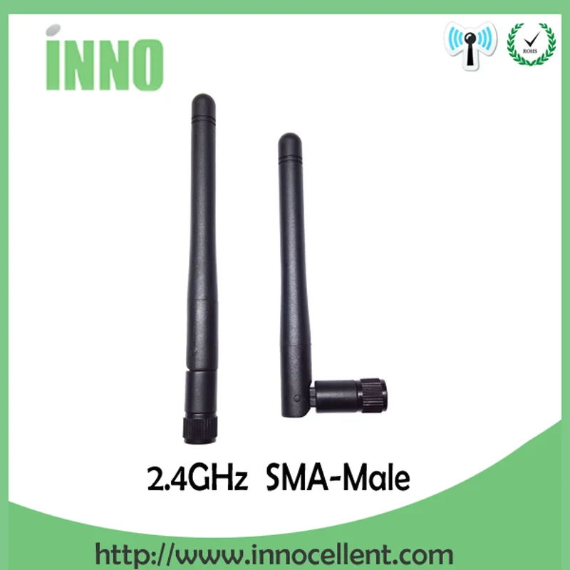 20 шт. оптовая продажа 2 4 GHz антенна WIFI 3dbi SMA штекер Антенна ghz антенны wi fi Белый для