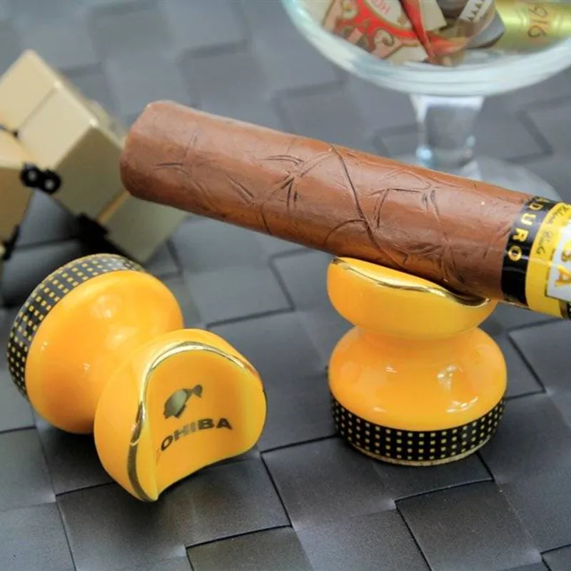 2 шт./компл. Cohiba держатель для сигары подставка карманная керамическая пепельница для сигар портсигар аксессуары мужской гаджет