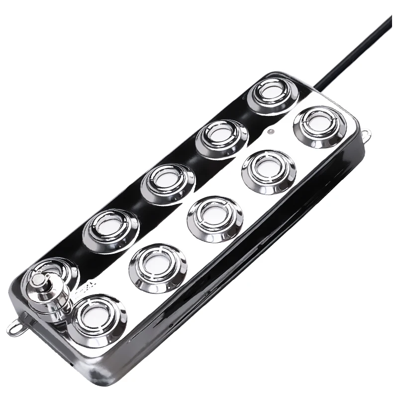 산업용 가습기 초음파 미스트 메이커, DC 48V 5000 ML/H 10 헤드 초음파 분무기, 110V 220V 전원 공급 장치 포함