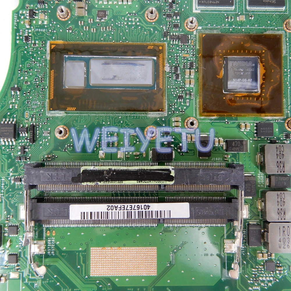 discount  N550LF Motherboard I7-4500CPU GT745M/2G For ASUS Q550L Q550LF Q550 N550L N550LF Laptop Motherboard 