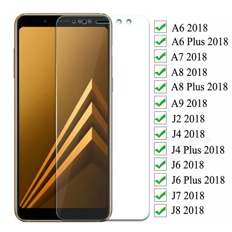 100D защитное стекло с полным покрытием для Samsung Galaxy A6 A8 J4 J6 Plus 2018 закаленное J2 J8 A7 A9