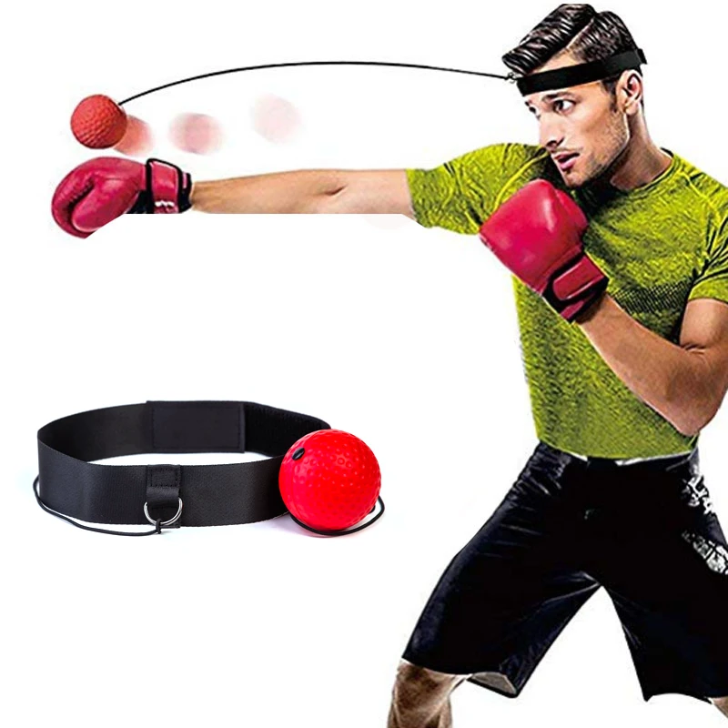 BOXING REFLEX SPEED PUNCH BALL MMA SANDA MUAY THAI FITNESS EXERCISE TRAINING GYM