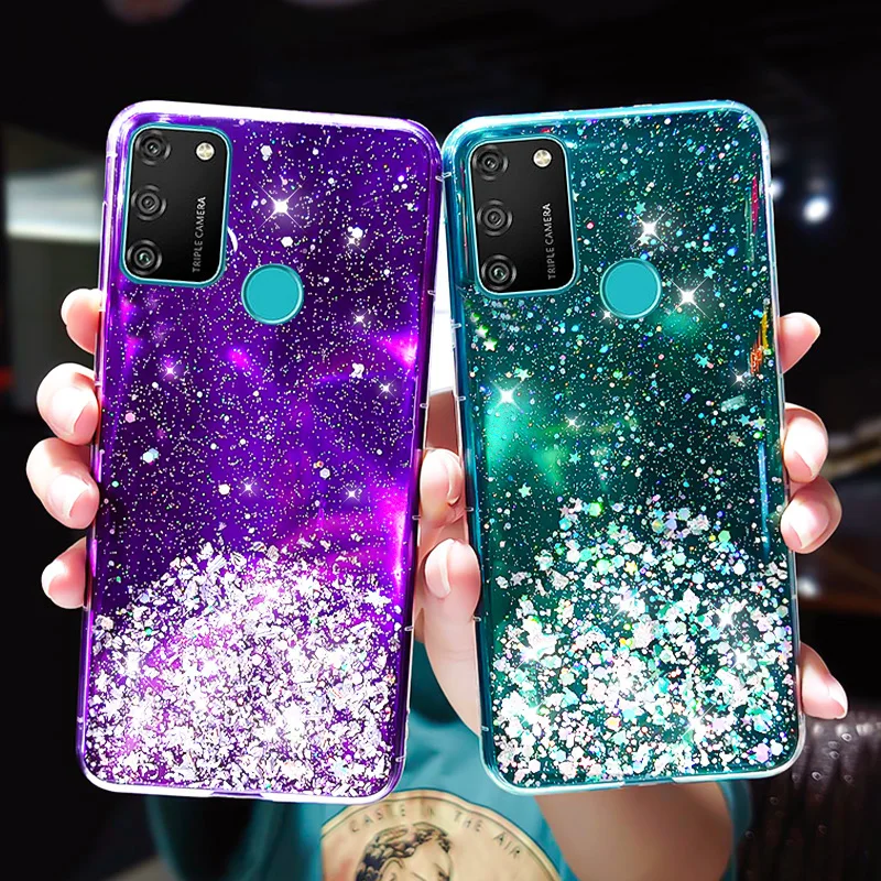 Блестящий Мягкий чехол для Huawei Honor 10 Lite 10i 9X 8X 8A 8C 7A Play 9C AKA-L29 9S DUA-LX9 5 45 9A 2020 телефона |