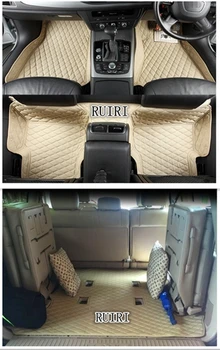 

Custom full set car floor mats + trunk mat for Right Hand Drive Lexus LX 470 7 seats 2007-1998 waterproof carpets for LX470 2006