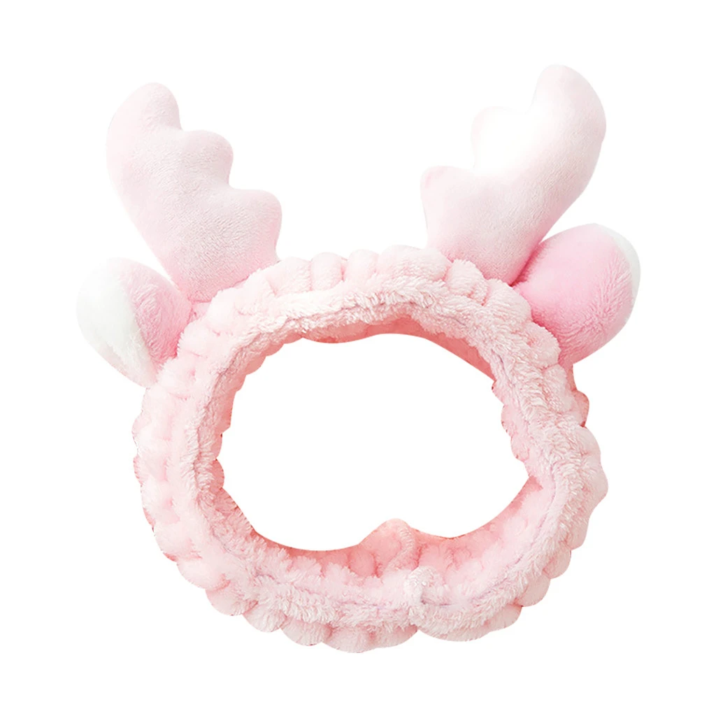 Solid Antlers Ears Headband Comfortable Rabbit Ear Spa Bath Shower Make Up Wash Face Cosmetic Hairband Hair Bands 1111