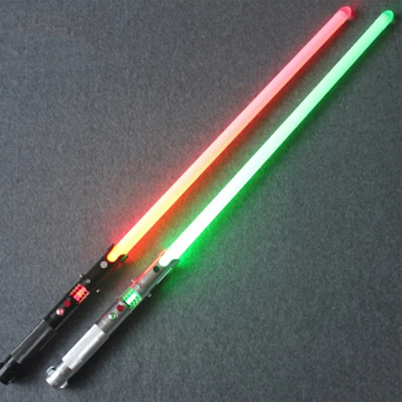 

Cosplay Jedi Crystal lightsaber With Light Sound 12W Changing Color RGB Saber Laser Metal Handel Stick Sword Toys Star Kid Gifts