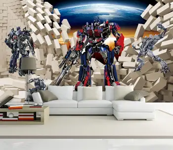 

[Self-Adhesive] 3D Robot 1519128 Wall Paper mural Wall Print Decal Wall Murals