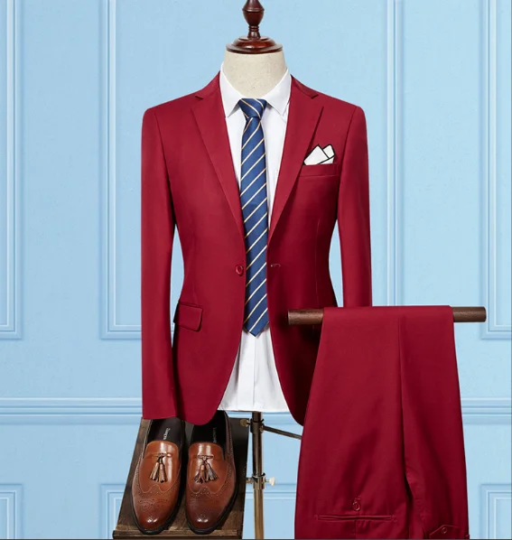 Мужской костюм Smolking Noivo Terno Slim Fit Easculino вечерние костюмы для мужчин черный пиджак брюки формальный двубортный костюм Groo