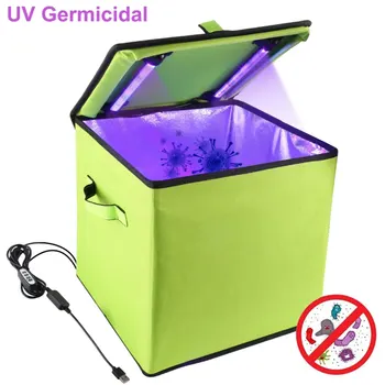 

Portable UV Ozone Sanitizer Box Germicidal Sterilizer Bag LED Disinfection Cleaner for Mask Phone Gloves Bottle Toys New Apr13