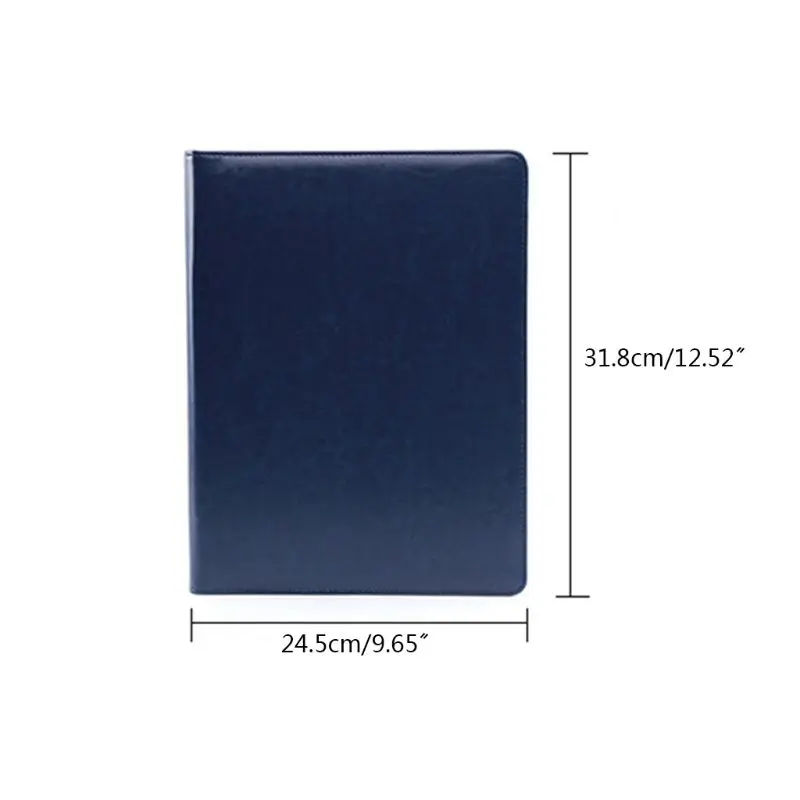 A4 PU Leather Clipboard Folder Multifunction Filing Document File Meeting Holder