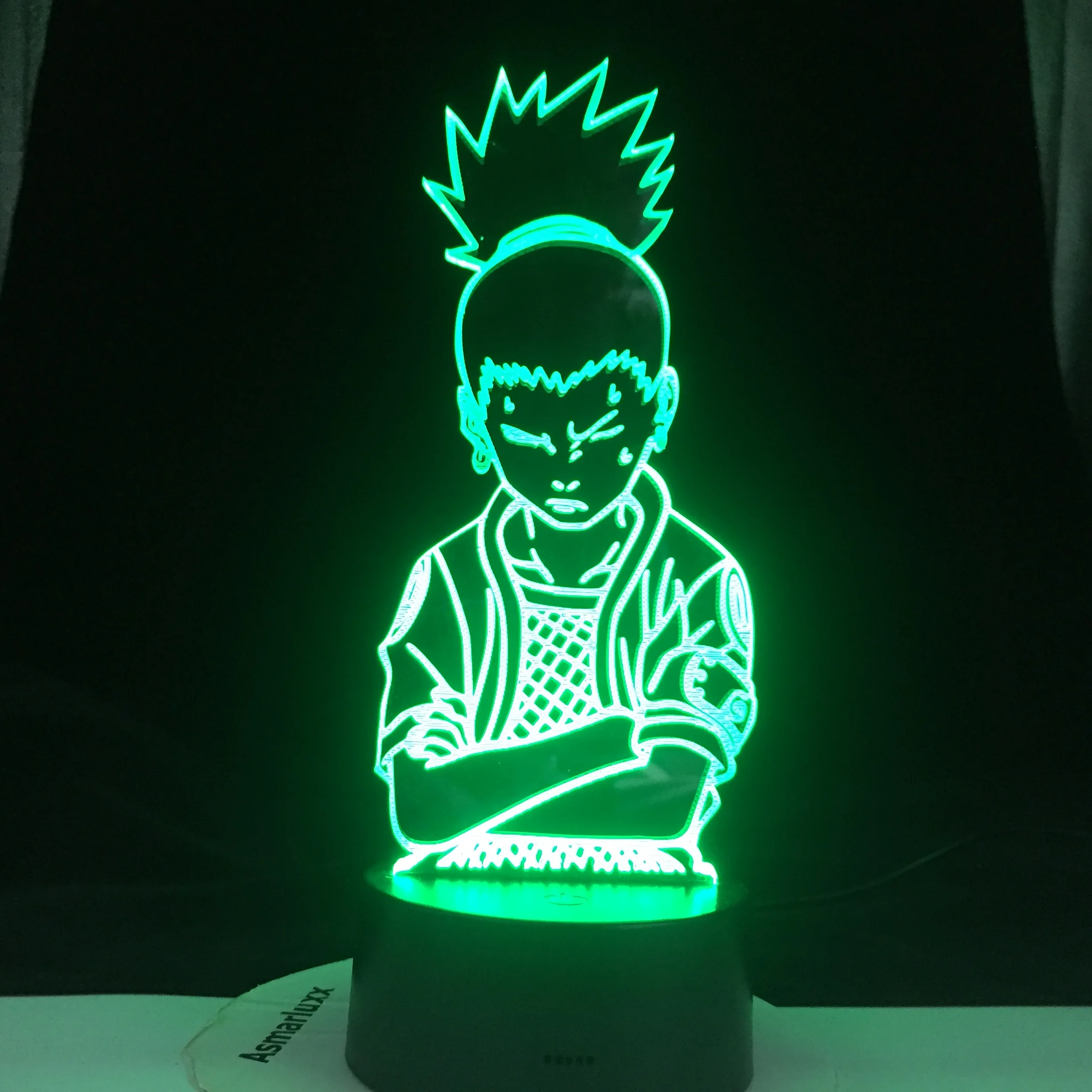 Shikamaru светодиодный светильник Naruto Bros Uchiha Madara мультяшный ночной Светильник для