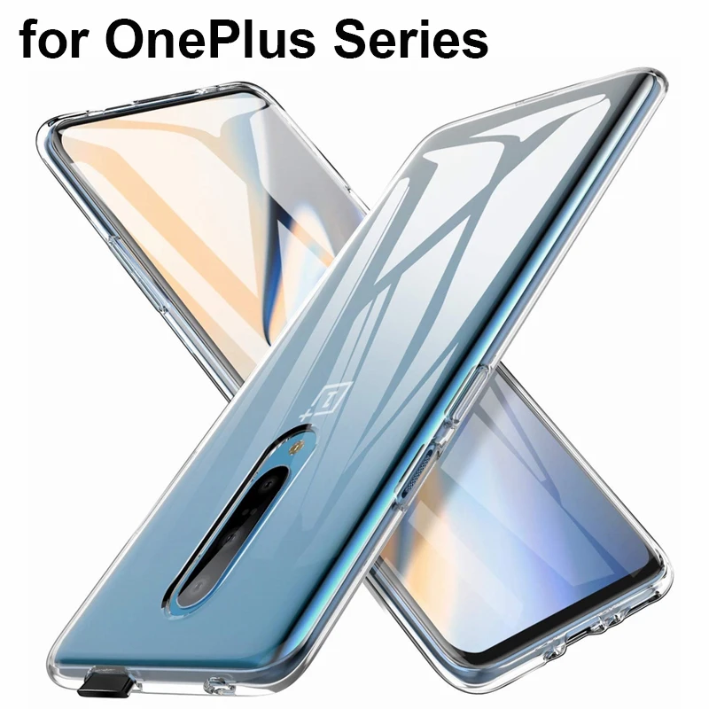 Durable Anti-Scratch Dropproof Clear Transparent Silicone TPU Case For OnePlus 7 7T Pro 6T 5T 6 5 Slim Fit Cover | Мобильные