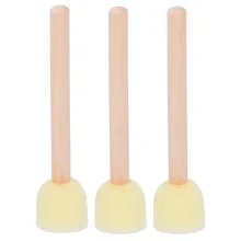 20 pçs redonda esponjas escova conjunto crianças pintura ferramenta crianças desenho esponja escovas